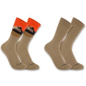 Carhartt Outdoor Midweight Wool Blend Mountain Crew Socks 2 Pairs Mens XL NWT